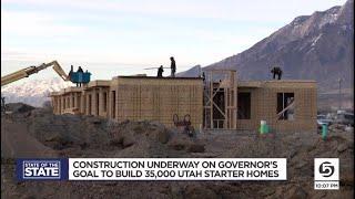 Construction underway on governor's goal to build 35,000 Utah starter homes