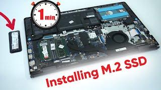 1 min: Installing M.2 SSD into a Laptop