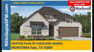 Denton Plan Homes in Monterra Fate TX What's the Best Choice for Families?