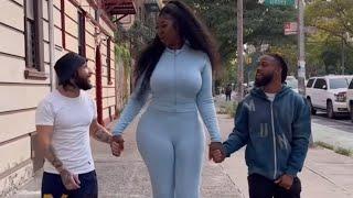 Tall Women 52 | Two Short kings Dating one Tall woman  | Funny compilation