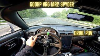 600HP VR6 Swap MR2 Spyder Drive POV / Car Show