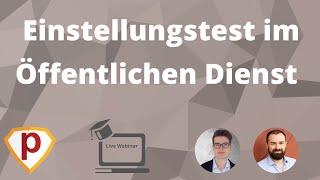 Einstellungstest im Öffentlicher Dienst - das wird gefragt | Übungen