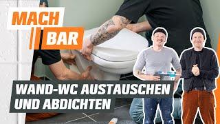 Wand-WC austauschen und abdichten | OBI