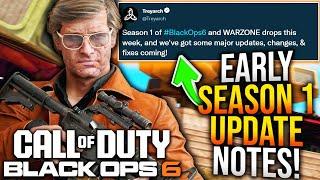 Black Ops 6: All EARLY SEASON 1 UPDATE PATCH NOTES & Changes Revealed! (BO6 Season 1)