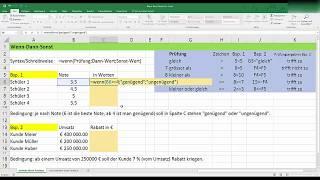 Excel: Wenn-Dann-Sonst