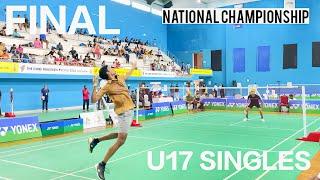 FINAL | U17 SINGLES NATIONAL BADMINTON CHAMPIONSHIP TN | DATTU V/S JAGSHER SINGH