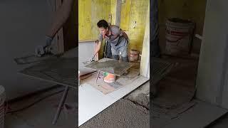 Tile installation P7223#shorts