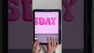 3D pink letters #meangirls #wednesday #pink #aesthetic #3d #drawing #shorts #procreate #digitalart