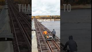 Multi-day railbike ride to the sub-arctic #railbike #expedition #railrider #arctic #railway #canada