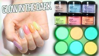 Glow in the Dark  DIP POWDER Nails