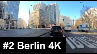  Driving in Berlin from North to South by car through the center. Berlin, Germany (DE)