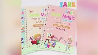 Sank™ Magic Copybook pentru copii, caiet de lucru pentru scris de mână caligrafic