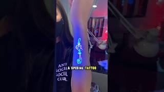 This tattoo can glow in the dark