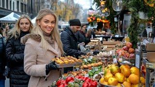  LONDON STREET FOOD, WHERE LONDON'S MILLIONAIRES LIVE, EXPENSIVE CHELSEA STREET FOOD MARKET, 4K