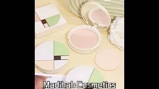 China Madihah Private Label Makeup Matte Setting pressed powder Full Coverage Foundation Factory