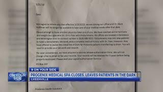 Progenix medical spa closes, leaves patients in the dark