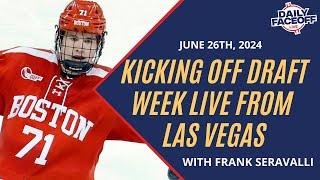 Kicking Off Draft Week Live From Las Vegas | Daily Faceoff LIVE Draft Edition - June 26th