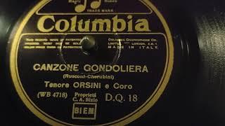 Orsini crivel - canzone gondoliera - 78 giri