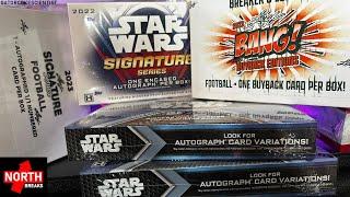 Single Card Boxes: Star Wars AND NFL Football 1/1 Signature Series Openings!