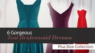 6 Gorgeous Teal Bridesmaid Dresses Plus Size Collection