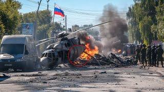 6 MINUTES AGO! Five Russian KA-52 helicopters entering NATO territory were shot down by US F-16s.