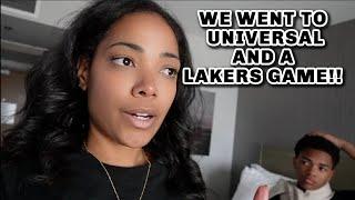 WE WENT TO UNIVERSAL AND A LAKERS GAME!!