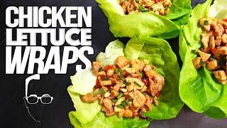 PF CHANG'S CHICKEN LETTUCE WRAPS...BUT HOMEMADE & WAY BETTER! | SAM THE COOKING GUY