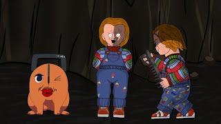 Chucky vs Pochita | Chucky's deadly trap for Pochita| Kr Animation