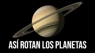 Así rotan los planetas del Sistema Solar