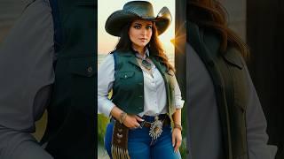 [AI Shorts] AI Divas Real Indian Lookbook – Wild West Glam in Cowgirl Chic