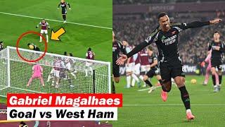 Arsenal vs West Ham (5-2) All GOALS - Gabriel, Trossard, Odegaard, Havertz, Saka