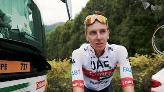 Tadej Pogacar reflects on Tour de France Stage 8 attack