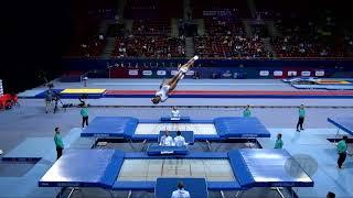 France 1 (FRA) W - 2022 Trampoline Worlds, Sofia (BUL) - Q Synchro Exercise 1