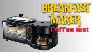Breakfast Maker 3 in 1 review . Coffee test. Sokany cheapest coffee maker.