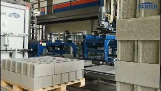 Honduras ZN900 Concrete Blocks Making Machine with curing rack system