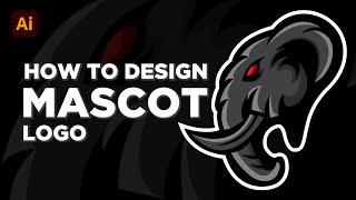 Adobe Illustrator Tutorial: How to Design Simple Mascot Logo | Hiru Designs