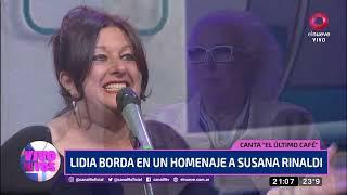 Emoción hasta las lágrimas: sorprendieron a Susana Rinaldi con sus dos grandes pasiones