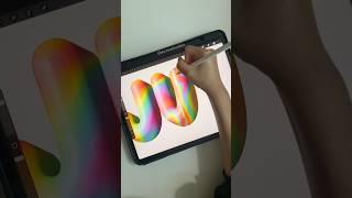 3D Letters #digitalart #drawing #shorts #june #summer #love #colors #aesthetic #cute #preppy #ipad