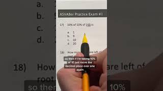 ASVAB AFQT Math Knowledge answers 17
