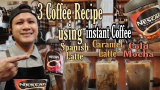 3 Different Coffee Recipe Using instant Coffee. [ Nescafe Instant Coffee Recipe ]