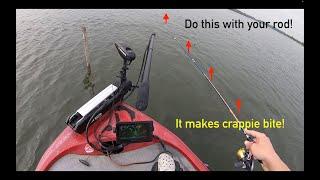 Make finicky Summer Crappie BITE that DONT want to with this rod TRICK!!