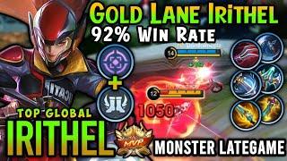 Irithel Best Build 2025!! 92% Win Rate - Build Top Global Irithel - Mobile Legends