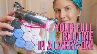 HOW TO PACK YOUR BEAUTY ROUTINE IN A CARRY ON