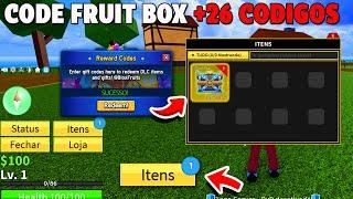 RÁPIDO!!! NOVO CODIGO PREMIUM BOX +30 CÓDIGOS DE 2X XP BELI E RESET NO BLOX FRUITS 2024 - blox fruit