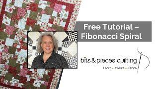 Free Tutorial - Fibonacci Spiral Quilt