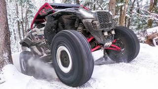 SXS's Sending it in a Scenic Snowy Winter Wonderland! RZR Turbo, KRX, Maverick X3 Sport, Talon 1000