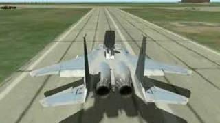 Bad landing in Lock On: Modern Air Combat