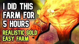 I DID THIS FARM FOR 5 HOURS: Realistic gold from an easy farm