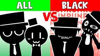 Incredibox Sprunki - All Black | Normal Version Vs Horror Version