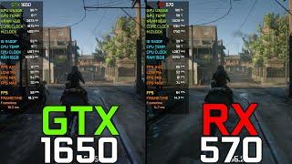 GTX 1650 vs RX 570 in 2023 - Test In 6 Games 1080p